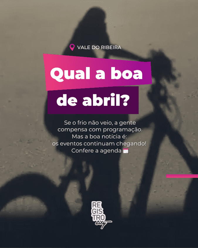 Programações do mês de abril